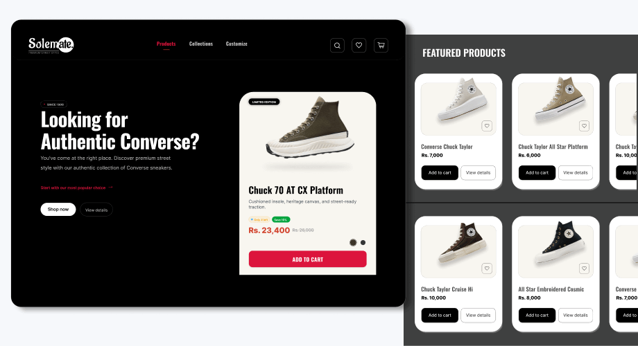 Converse Shoes Site